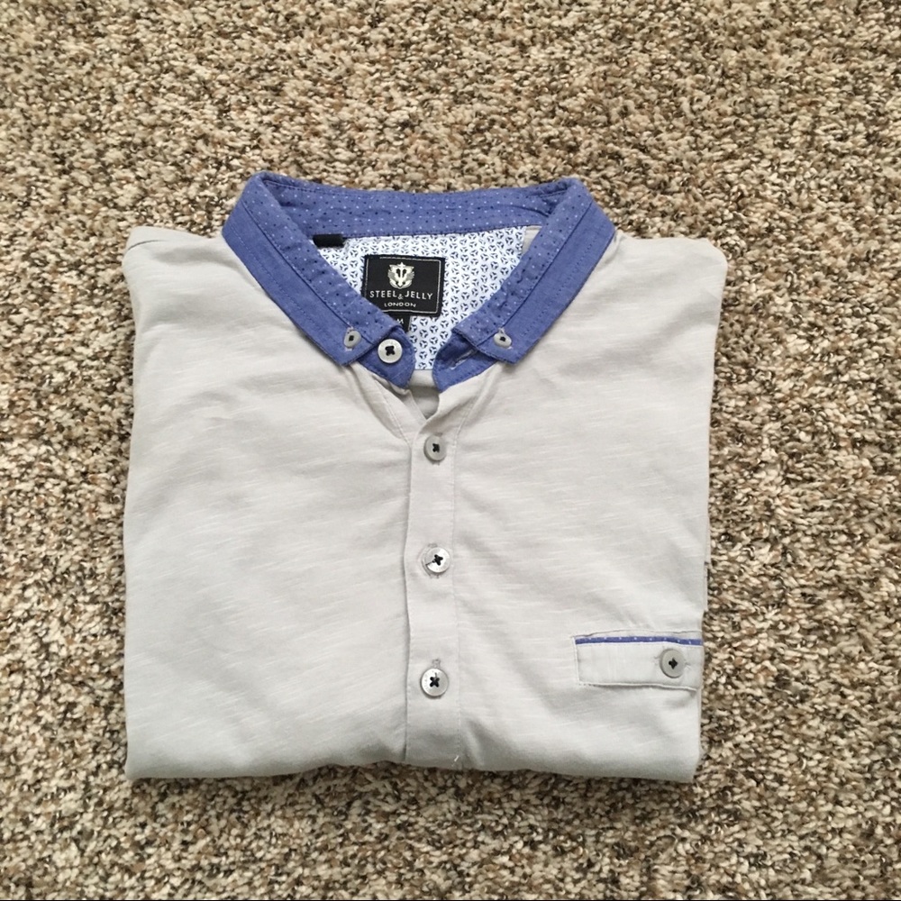 Steel and Jelly gray polo